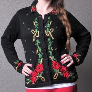 Small Black "Ugly" Christmas Sweater